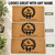Christmas Wreath personalized coir doormat