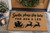Santa Stop Here personalized coir doormat