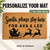 Santa Stop Here personalized coir doormat