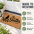 Winter Cardinal personalized coir doormat