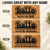 Retro Groovy Hello personalized coir doormat