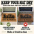 Retro Groovy Hello personalized coir doormat