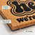 Retro Groovy Hello personalized coir doormat