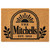 Boho Arch + Sun personalized coir doormat
