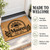 Boho Arch + Sun personalized coir doormat