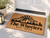 Mountain Sunrise personalized coir doormat