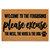 Excuse the Mess personalized coir doormat