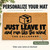 Just Leave It personalized coir doormat