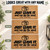 Just Leave It personalized coir doormat