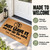 Just Leave It personalized coir doormat