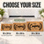 Laurel Script personalized coir doormat
