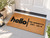 Hello Minimal personalized coir doormat