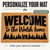 Welcome Treeline personalized coir doormat