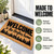 Welcome Treeline personalized coir doormat