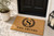 Laurel Crest Monogram personalized coir doormat