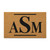 Classic Three-Letter Monogram personalized coir doormat