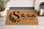Eucalyptus Monogram personalized coir doormat