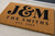 Couple Initials Ampersand personalized coir doormat