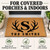 Antler Monogram personalized coir doormat