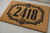 Art Deco House Number personalized coir doormat