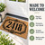 Art Deco House Number personalized coir doormat