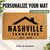 Hometown + Est. personalized coir doormat