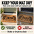 Coastal Palm House Number personalized coir doormat