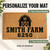Farm Name + Number personalized coir doormat