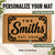 Flourish Frame personalized coir doormat