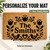 Scandinavian Folk personalized coir doormat