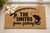Gone Fishing personalized coir doormat