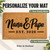 Nana & Papa personalized coir doormat