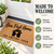 Our First Home personalized coir doormat
