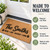 Family + Pets personalized coir doormat