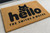 Cat Hello personalized coir doormat