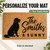 Golden Retriever personalized coir doormat