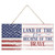 Land Of The Free Rustic Wooden Plank Sign 5x10