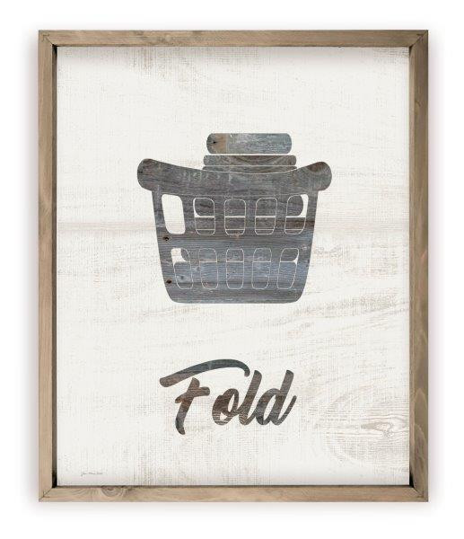 Fold Laundry Sign Rustic Wood Farmhouse Wall Sign