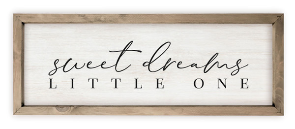 Sweet Dreams Little One Wood Farmhouse Wall Sign