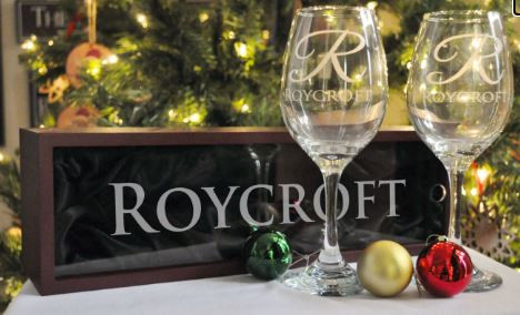 Personalized Engraved Wine Glasses And Wine Bottle Box Set