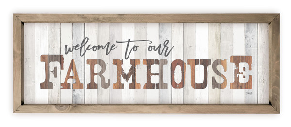 Welcome To Our Farmhouse Wood Farmhouse Wall Sign