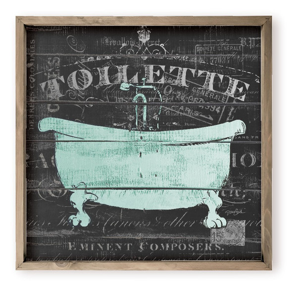Toilette French Style Bathroom Wall Decor Sign
