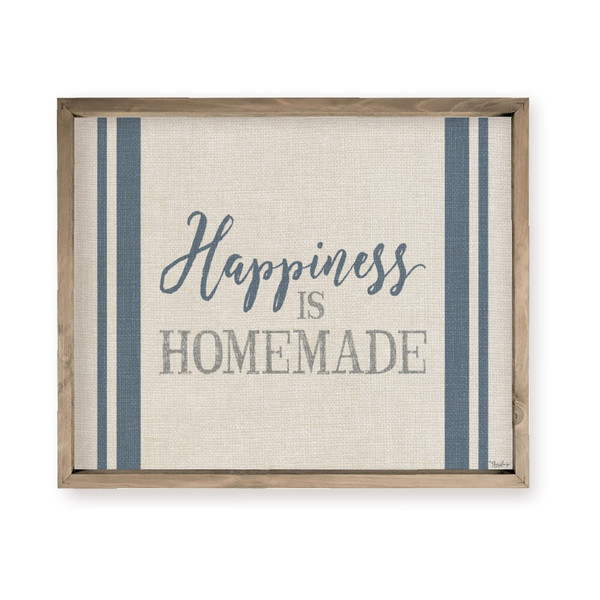 Happiness Is Homemade Rustic Farmhouse Style Wood Wall Decor Sign