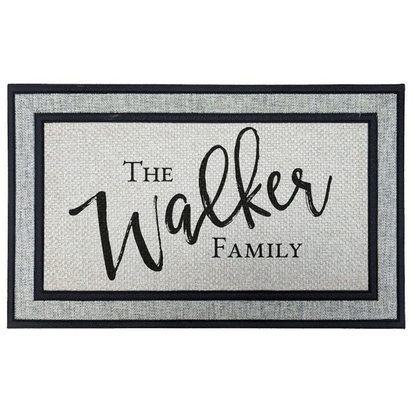 Personalized Doormat Custom Monogram Door Mat With Last Name 18"x 30"