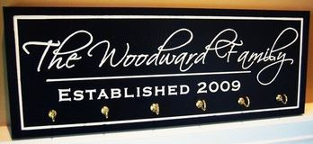 Renee Durham/Sibcy Cline Realtors Carved Key Hook Sign 7x20