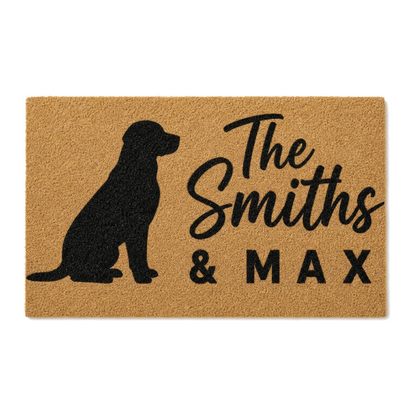 Labrador personalized coir doormat