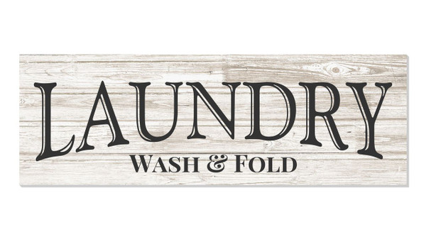 Laundry Wash And Fold Rustic Wood Wall Sign