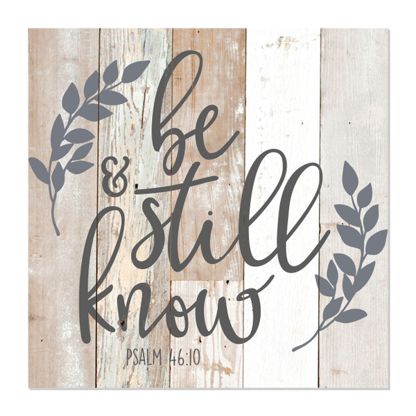 Be Still And Know Rustic Wall Sign