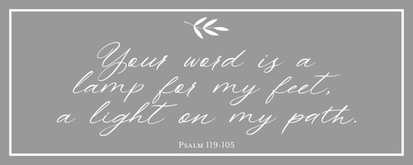 Your Word Is A Lamp For My Feet Carved Wood Wall Sign 8x20