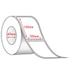 100x150mm Direct Thermal - 38mm Core - Box Of 16 Rolls - 400 Labels Per Roll